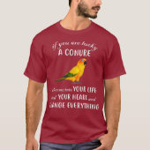 Sun Conure Shirt Conure Parrot Bird Change Tシャツ (正面)