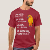 Sun Conure Shirt One Conure Parrot Bird Change Tシャツ (正面)