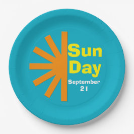 Sun Day For Solar Energy ペーパープレート