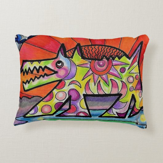 Sun Dogアクセント枕12" x 16" アクセントクッション (裏面)