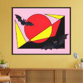 Sun Down キャンバスプリント (インサイチュ (リビング))