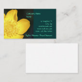 Sun Drenched Buttercup名刺テンプレート 名刺 (正面/裏面)