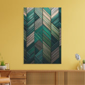 Sun-Drenched Majestic Mountain & Mist Landscape キャンバスプリント (インサイチュ (リビング))