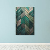 Sun-Drenched Majestic Mountain & Mist Landscape キャンバスプリント (インサイチュ (ウッドフロア))