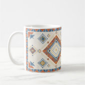Sun-Drenched Terracotta and Blue Desert Kilim コーヒーマグカップ (左)