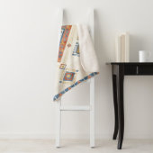 Sun-Drenched Terracotta and Blue Desert Kilim シェルパブランケット (インサイチュ)