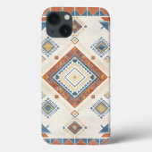 Sun-Drenched Terracotta and Blue Desert Kilim Case-Mate iPhoneケース (裏面)