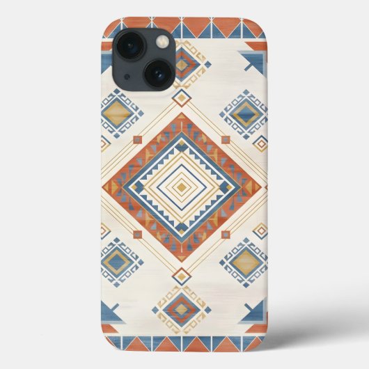 Sun-Drenched Terracotta and Blue Desert Kilim Case-Mate iPhoneケース (裏面)
