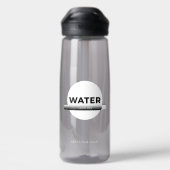 Sun Energy Water Quote | Custom Name ウォーターボトル (背面)