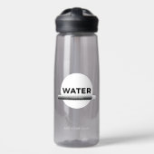 Sun Energy Water Quote | Custom Name ウォーターボトル (正面)