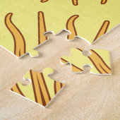 Sun face Art Illustration Thunder_Cove ジグソーパズル (側面)