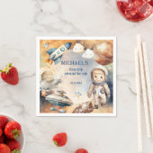 Sun First Trip のまわりに the Sun Photo 1st Birthday スタンダードカクテルナプキン (インサイチュ)