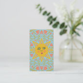 Sun & Floral 価格 サイズ カスタム ハングタグ 名刺 (スタンド正面)