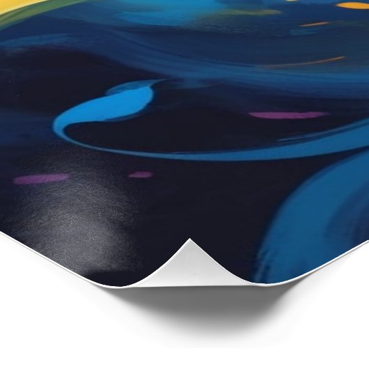 sun flower painting ポスター (コーナー)