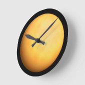 Sun from宇宙 ラウンド壁時計 (傾斜)