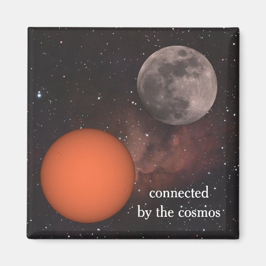 sun, full moon, Nebula マグネット (正面)