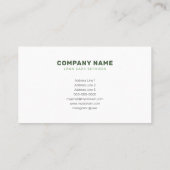 Sun & Grass – 芝生サー気にビス 名刺 (裏面)