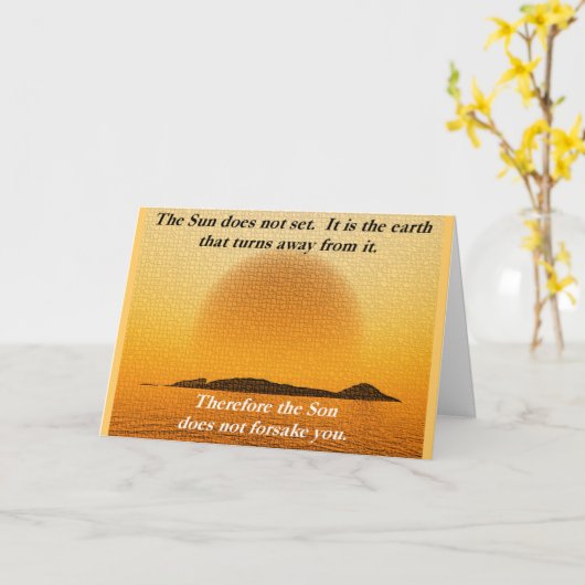 Sun Greetingカード カード (黄色い花)