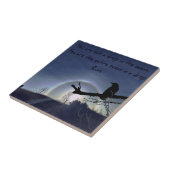 Sun Halo over Wales with a Ravenセラミックタイル タイル (側面)