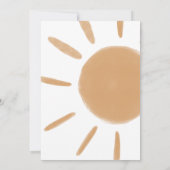 Sun Here 来 the Son  baby shower 招待状 (裏面)