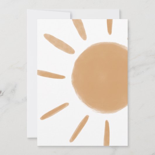 Sun Here 来 the Son  baby shower 招待状 (裏面)