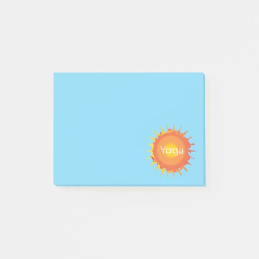 Sun Hot Yoga Post-itノート ポストイット (正面)