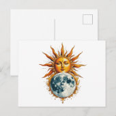 Sun hugging its moon ポストカード (正面/裏面)