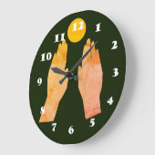 Sun IIの待機中 ラージ壁時計 (傾斜)