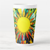 Sun In抽象芸術910 カフェラテマグ (正面)