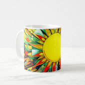 Sun In抽象芸術910 コーヒーマグカップ (正面左)