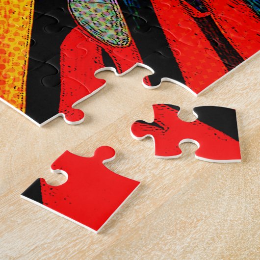 Sun In抽象芸術910 ジグソーパズル (側面)