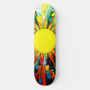 Sun In抽象芸術910 スケートボード