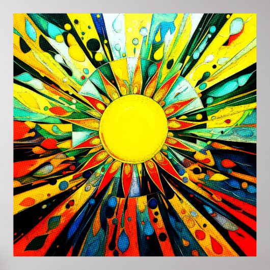 Sun In抽象芸術910 ポスター (正面)