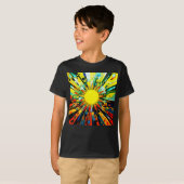Sun In抽象芸術910 Tシャツ (正面フル)