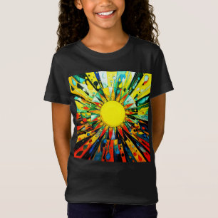 Sun In抽象芸術910 Tシャツ