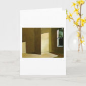Sun in an Empty Room – エドワード・ホッパー カード (黄色い花)