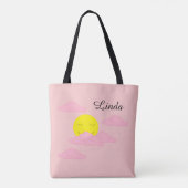 Sun in Hazy Sky: Light Pink  トートバッグ (裏面)