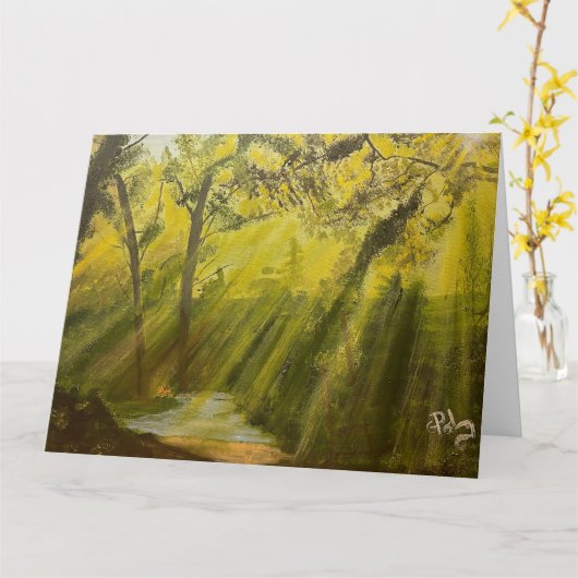Sun in the Woods, by Gary Poling カード (黄色い花)