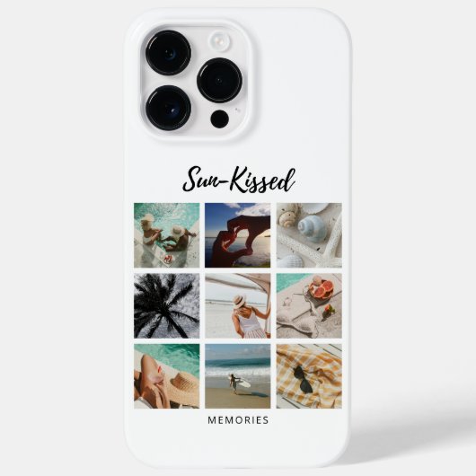 Sun-Kissed Memories写真コラージュ Case-Mate iPhoneケース (裏面)