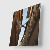 Sun-kissed Street スクエア壁時計 (傾斜)