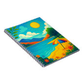 Sun-Kissed Summer Landscape – DreamVerse7 Scenic A ノートブック (右側)