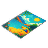 Sun-Kissed Summer Landscape – DreamVerse7 Scenic A ノートブック (左側)