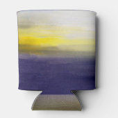 Sun Landscape: Oil Painting Texture 缶クーラー (裏面)