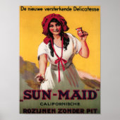 Sun-Maid California Raisin Poster ポスター (正面)