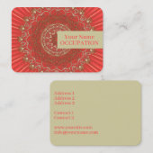 Sun Mandala – 名刺 (正面/裏面)