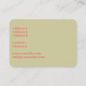 Sun Mandala – 名刺 (裏面)