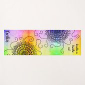 sun mandala breathe in breathe out ヨガマット (正面(横))