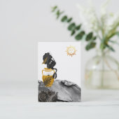 *~* Sun Mermaid Mystic金ゴールドLuna名刺 名刺 (スタンド正面)