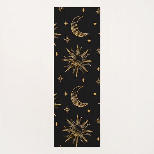 Sun,  moon  and stars- celestial  ヨガマット (裏面)