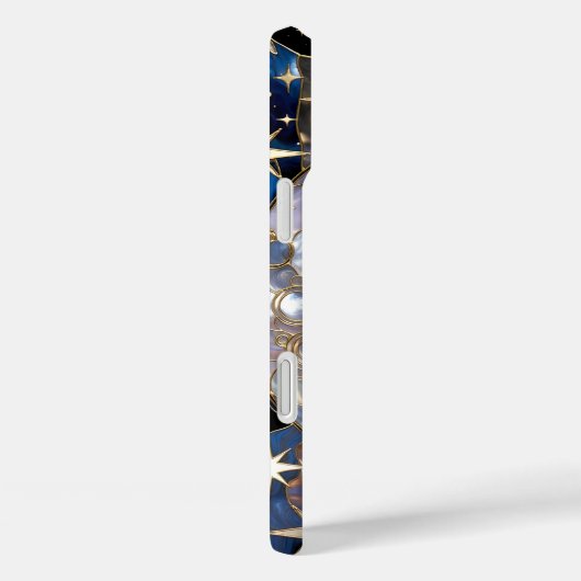 Sun Moon iPhone Case Stained Glass Celestial Gold Case-Mate iPhoneケース (裏面 / 右)
